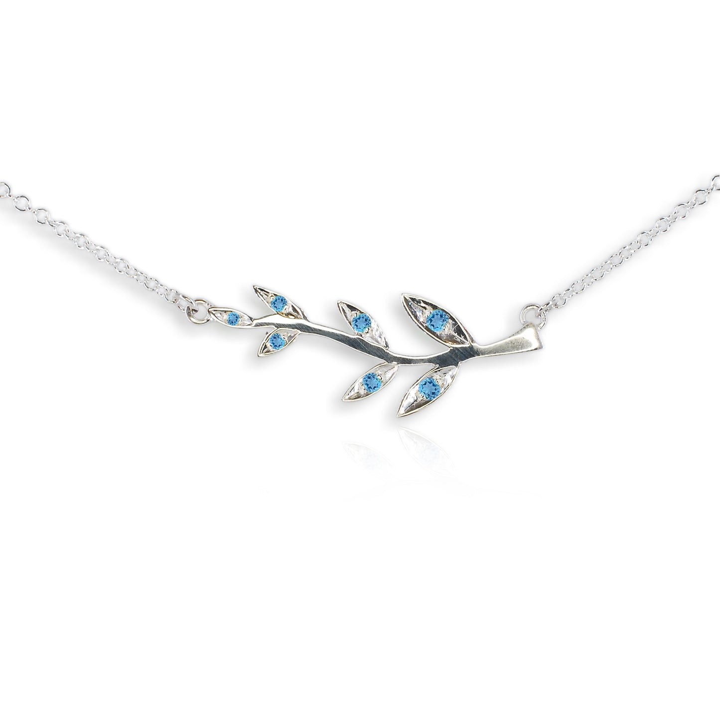 Silver Swiss Blue Topaz Pendant
