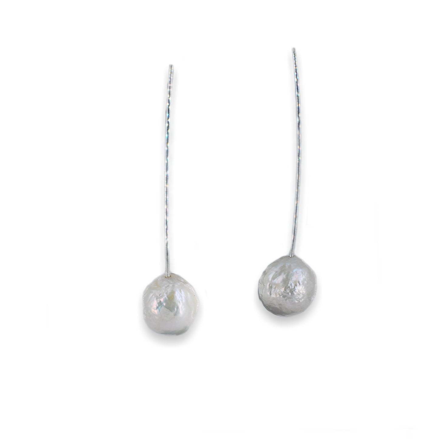 White Freshwater Pearl Drop Earring