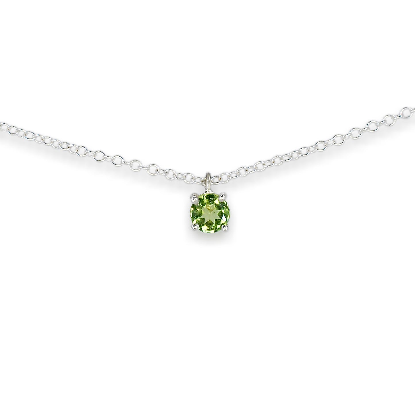 Silver Peridot Pendant