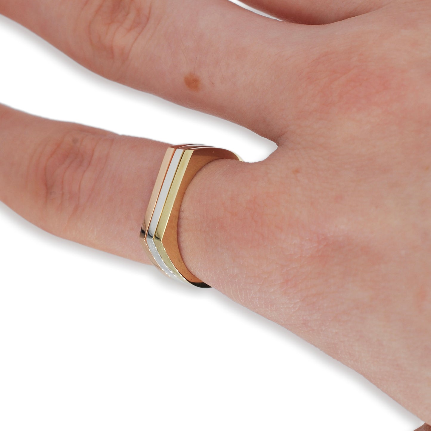 Silver Slim Signet Ring