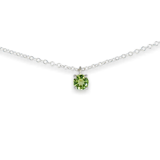 Silver Peridot Pendant