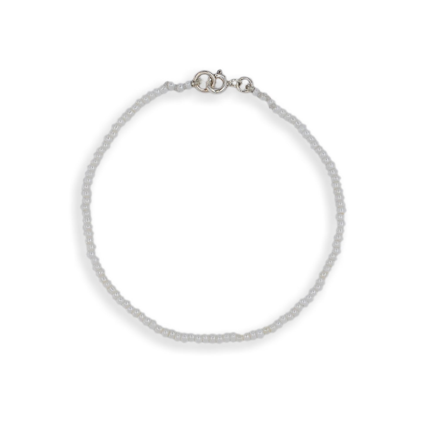White Seed Pearl Bracelet