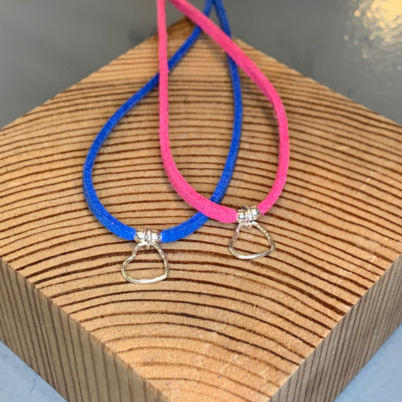 Heart Suede Adjustable Bracelet