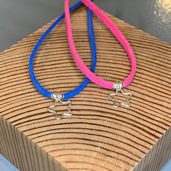 Star Suede Adjustable Bracelet