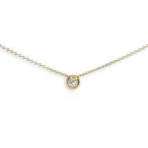 9ct Yellow Gold Diamond Pendant