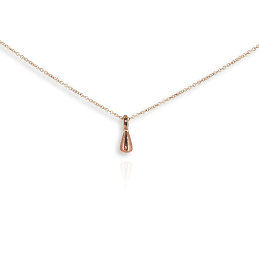 9ct Rose Gold Droplet Pendant