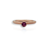 Tropical Storm 9ct Rose Gold Rhodolite Garnet Ring