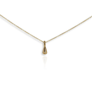 9ct Yellow Gold Droplet Pendant