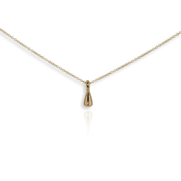 9ct Yellow Gold Droplet Pendant