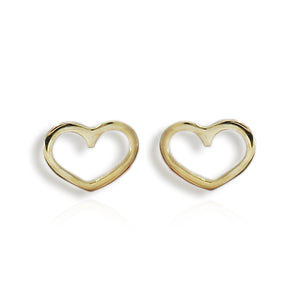 9ct Yellow Gold Love Fidela Earrings