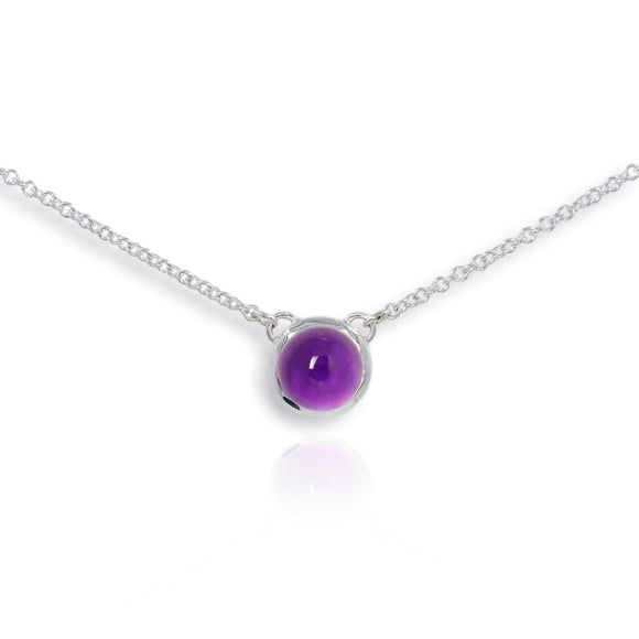 Atomic Silver Purple Amethyst Pendant
