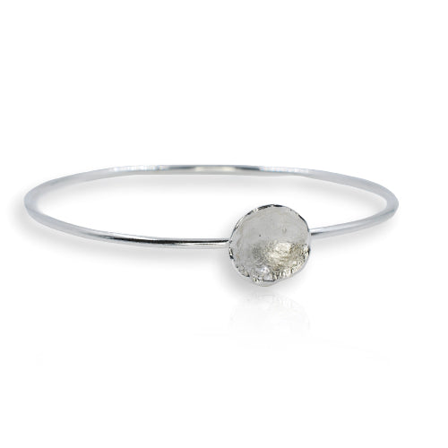 Organic Silver Bangle