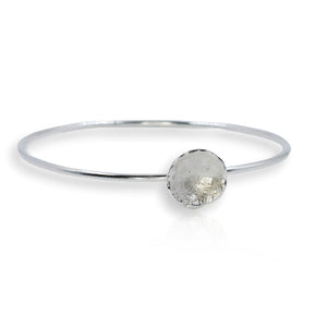 Organic Silver Bangle