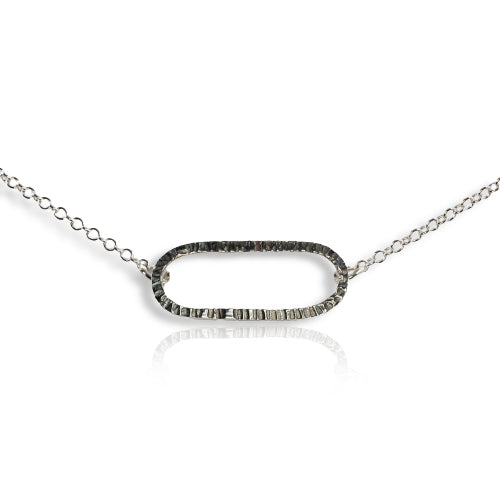 Unity Silver Chunky Textured Pendant
