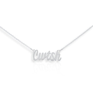 Signature Cwtsh Silver Pendant