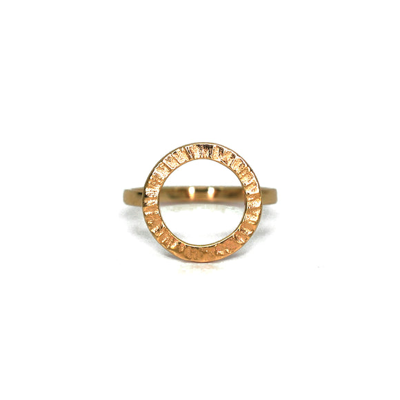Cylch 9ct Yellow Gold Ring