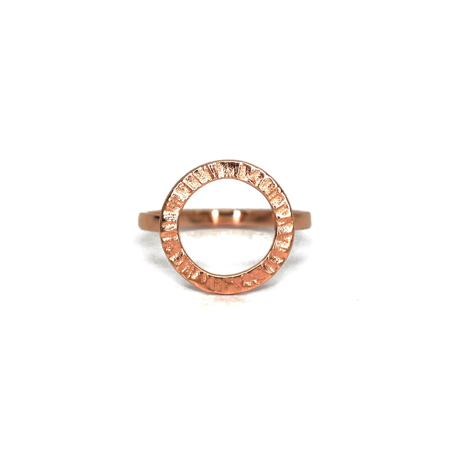 Cylch 9ct Rose Gold Ring