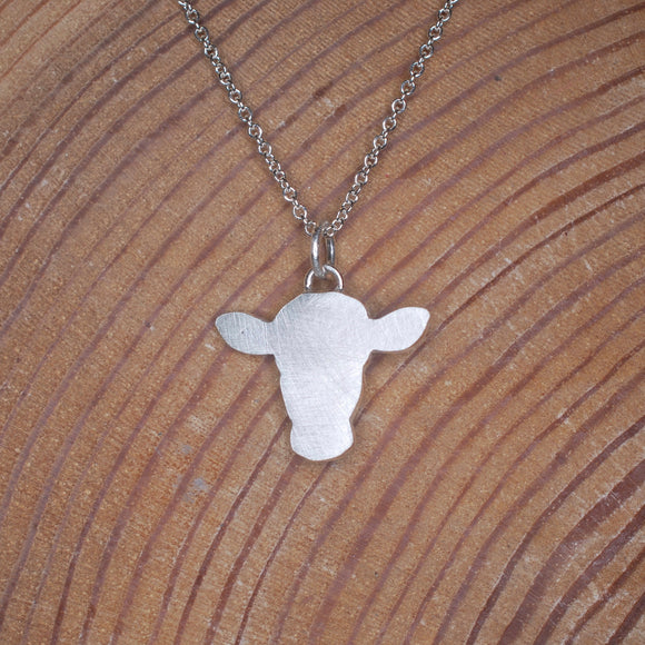 Silver Cow Pendant