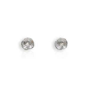 Organic Silver Mini Earrings