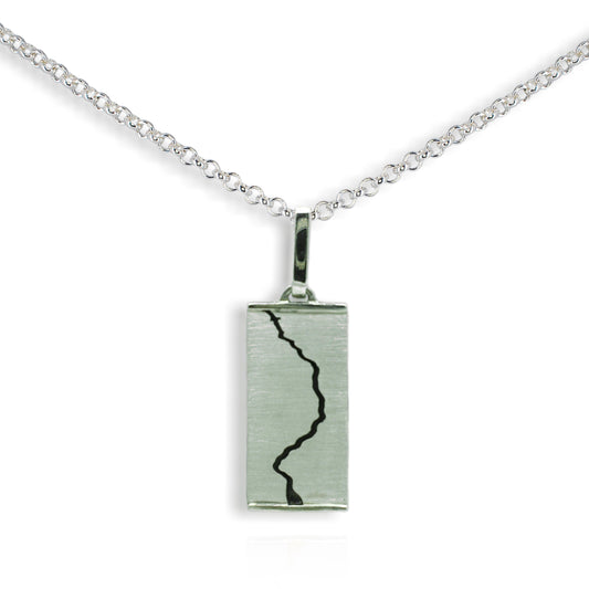 Silver Afon Tywi Pendant