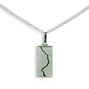 Silver Afon Tywi Pendant