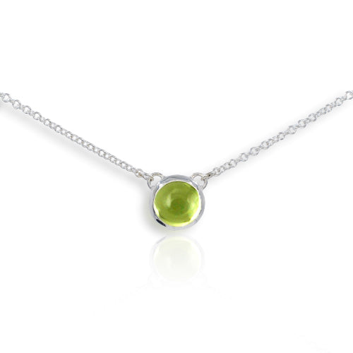 Atomic Silver Peridot Pendant