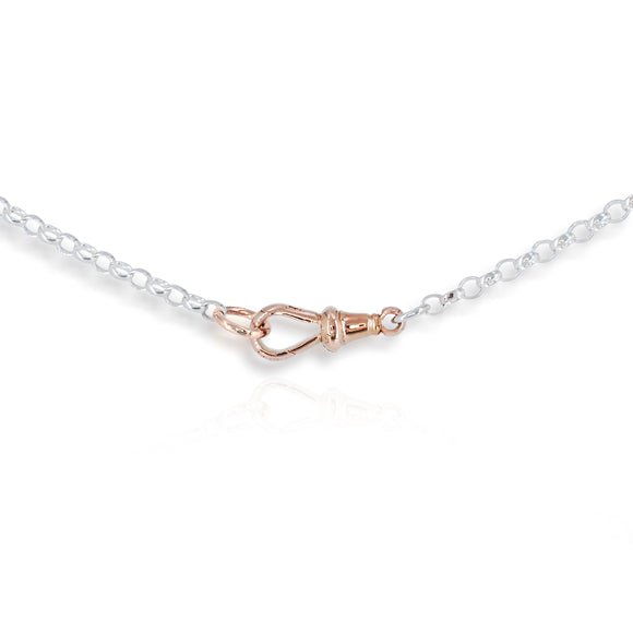 9ct Rose Gold Swivel Clasp Pendant