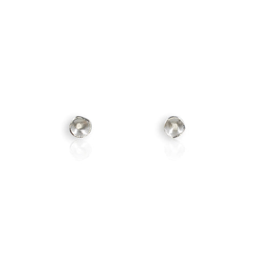 Organic Silver Super Mini Earrings