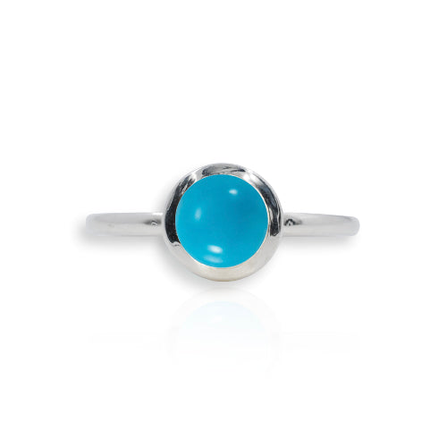 Atomic Silver Turquoise Ring