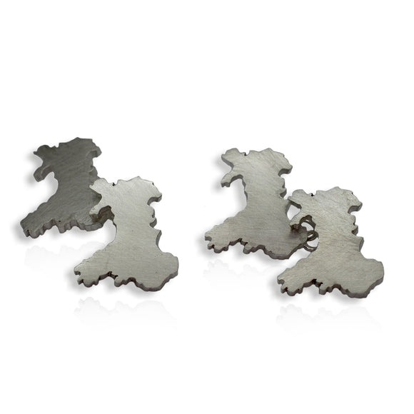 Silver Double Sided Welsh Cufflinks