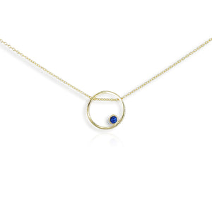 9ct Yellow Gold Sapphire Fidela Pendant