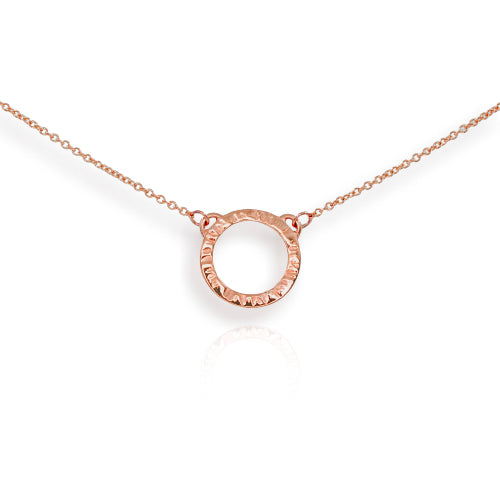 Cylch Mini 9ct Rose Gold Pendant