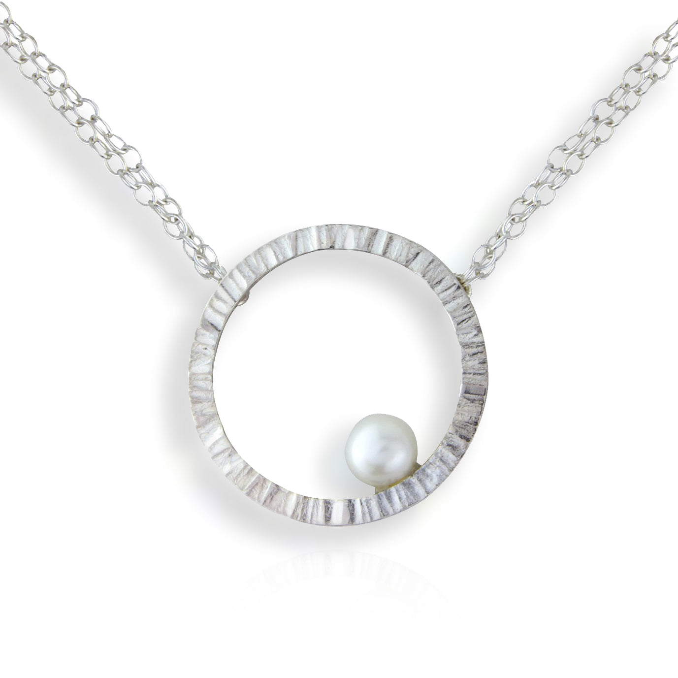 Cylch Silver Pendant with Pearl