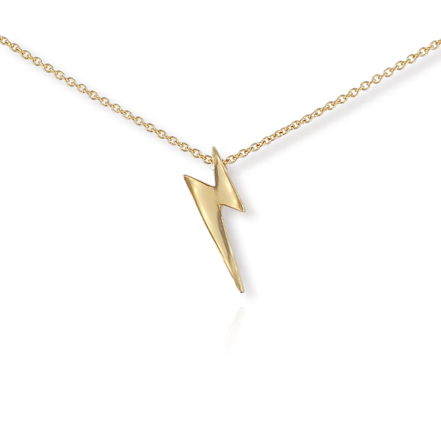 9ct Yellow Gold Lightning Pendant